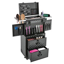 Astuccio cosmetico rolling trucco treno rolling caso rettangolare parrucchiere valigetta cosmetica