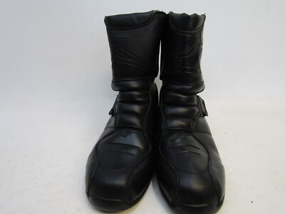 Alpinestars Mens Sz 8 US 40.5 EUR Black Zip Street Bike Motorcycle Riding Boots Alpinestars Mens Sz 8 US 40.5 EUR Black Zip Street Bike  main image 2