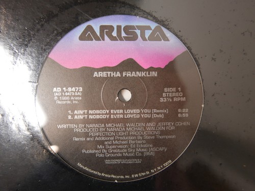 ARETHA FRANKLIN 1986 Mint Sealed AIN'T NOBODY EVER LOVED YOU 1st Pressing Album - Picture 2 of 4