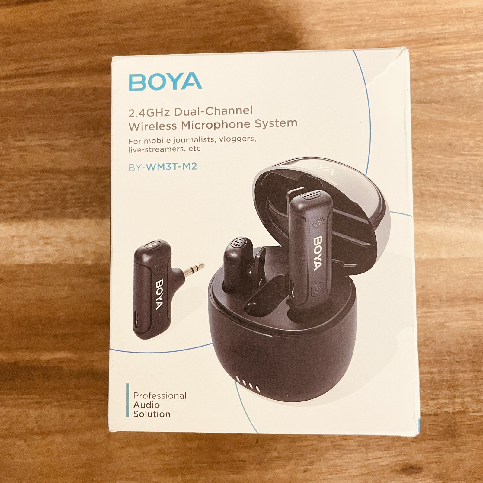 BOYA Dual Wireless Lavalier Microphone for Android iPhone 15 USB-C BY-WM3T-M2