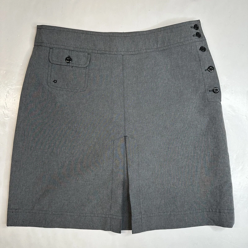 lole casual button side polyester shorts
