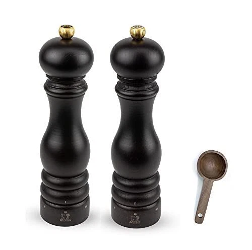 Peugeot Paris u'Select Salt & Pepper Mill Gift Set, Chocolate - With Wooden Spic