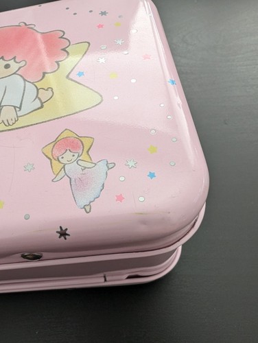 Vintage Sanrio Little Twin Stars 1987 Metal Shoulder Strap Lunch Box - Picture 8 of 10