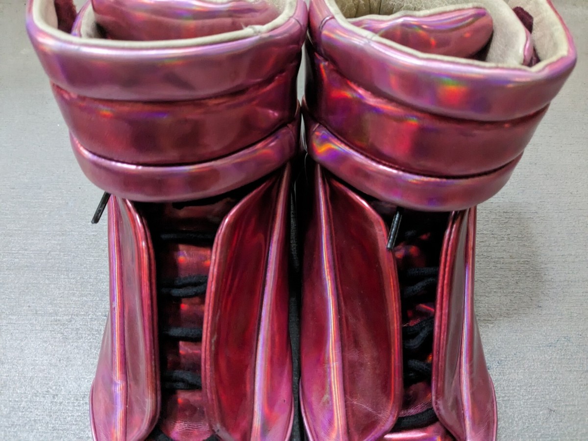 Maison Margiela Future Men 8 41 Red Patent Leather High Top Maison Margiela Future Men 8 41 Red Patent Leather High Top