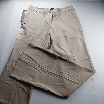 Elite School Wear Juniors Uniform Pants Size Khaki Bootcut Stretch  Unhemmed