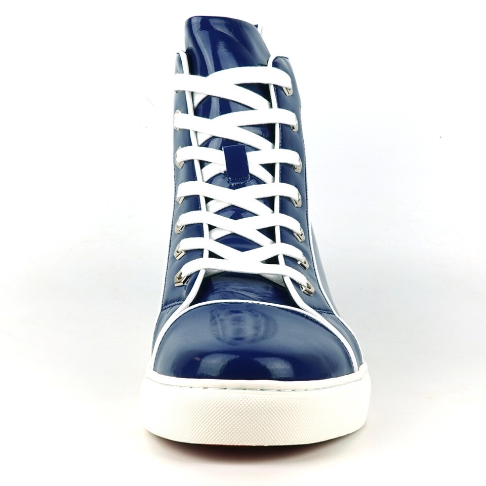 FI-2415-2 Purple Patent Lace up Low Cut Leather Sneaker