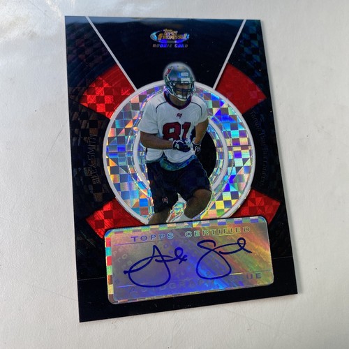 2005 TOPPS FINEST ALEX SMITH AUTO BLACK REF SSP RC /25 TAMPA BAY - Picture 2 of 3