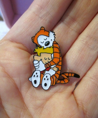 Calvin & Hobbes Pin - Hard Enamel