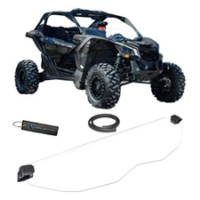 Half Front Windshield Tough PC Fits Can-Am Maverick X3 XRS Turbo (2017-2024)