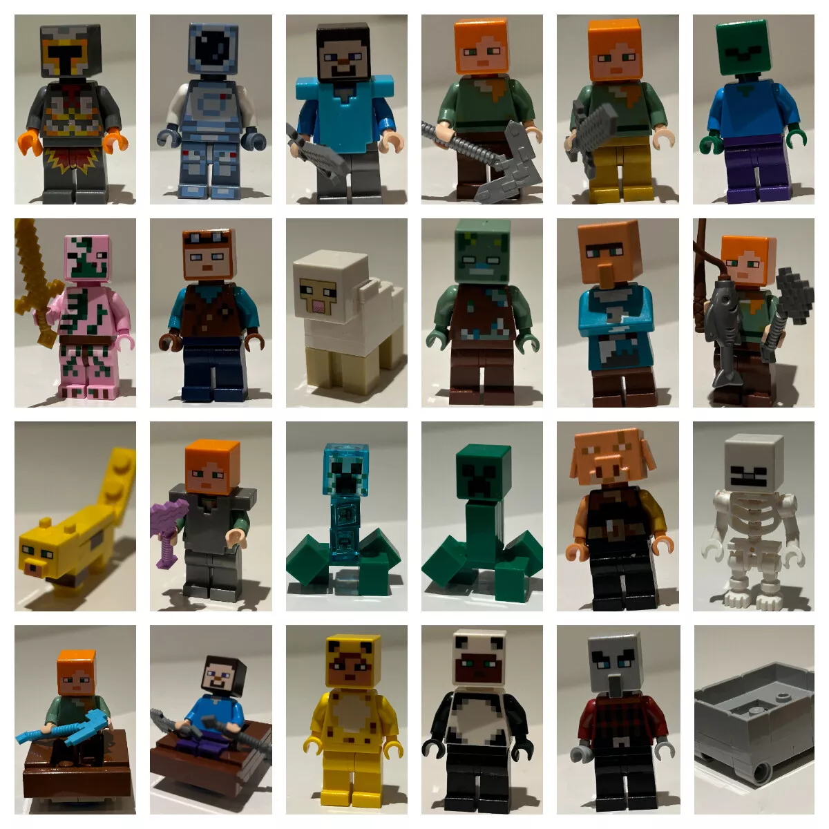 Mini figurines Minecraft