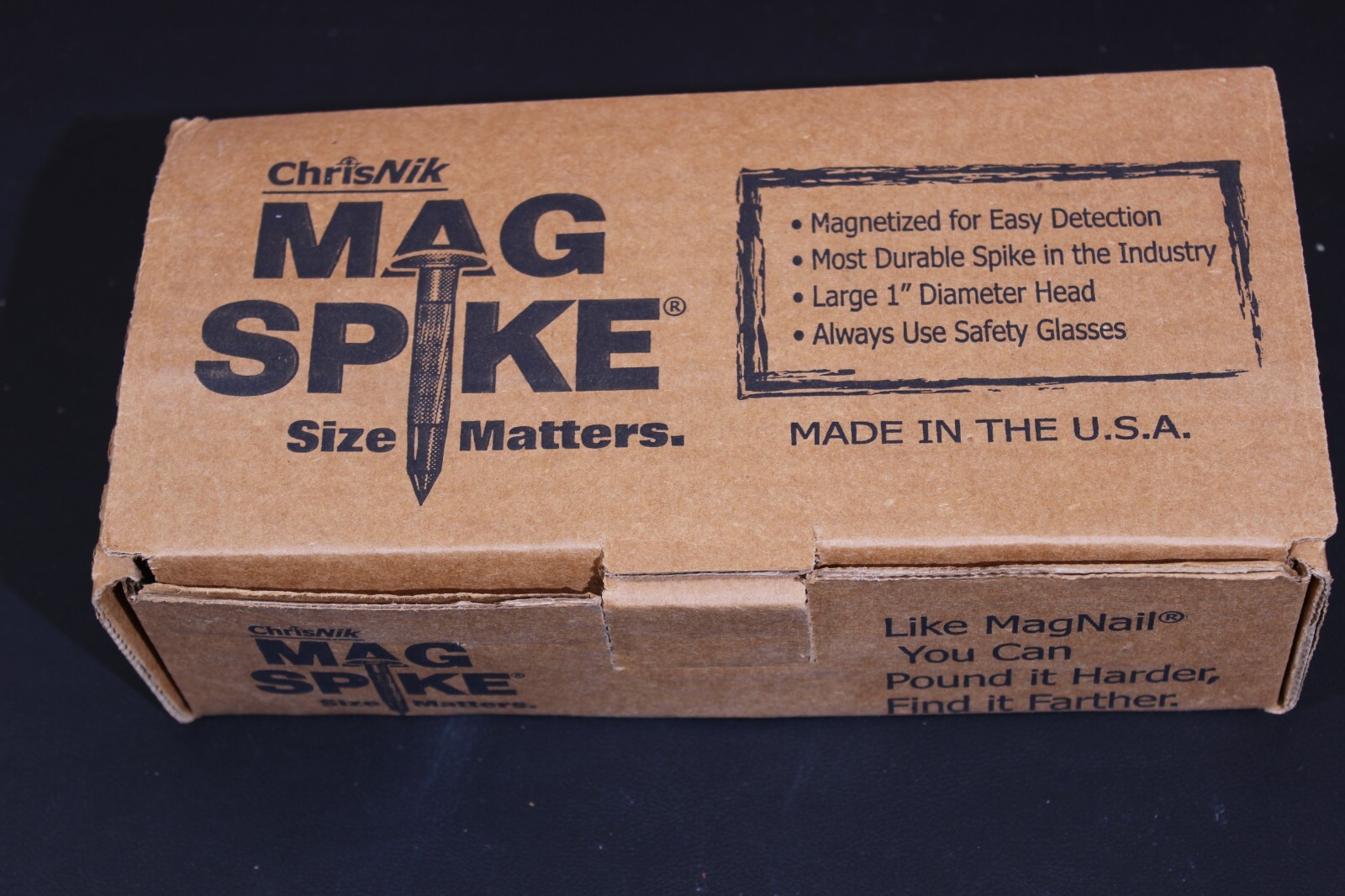 ChrisNik 3/8" x 4.5" Mag Spike Mag Nails 1" Diameter Head- Made in USA 25/Box