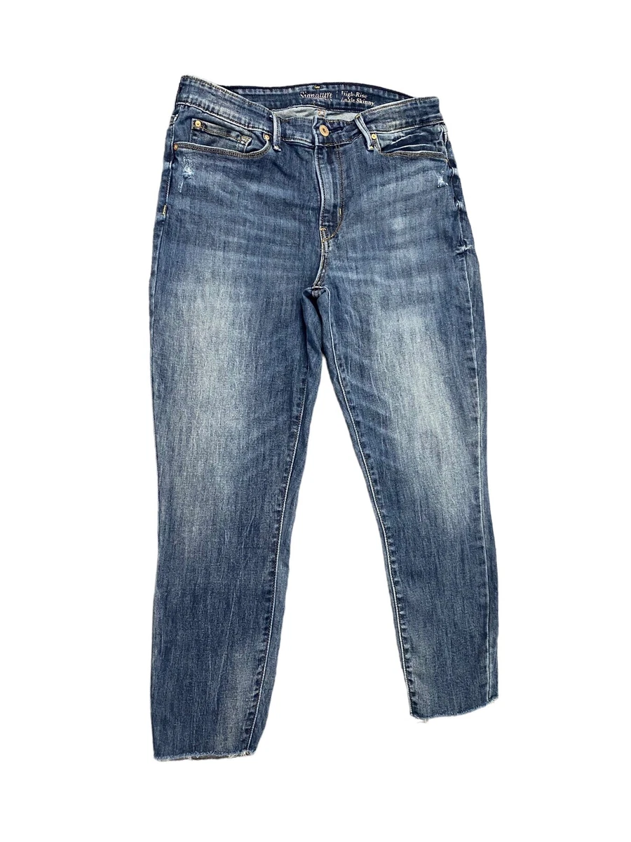 Signature Levi Strauser Women s High Rise Ankle Skinny Denim Jean