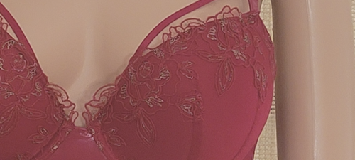 NWT Victoria's Secret Very Sexy Maroon Floral Push-Up Bra Size 32DD - Picture 5 of 10