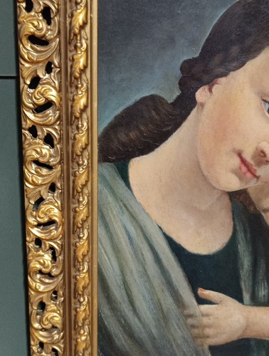 QUADRO DIPINTO SU TAVOLA EPOCA 900 - Foto 5 di 15