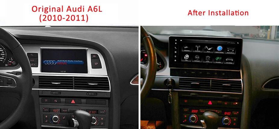 12.3 inch Screen for Audi A6 2005-2009 Carplay Android 13 Headunit