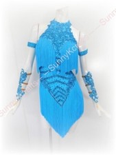 Tassel Latin Dance Dress Clothing Salsa Costume Ballroom Competition SMOOTH