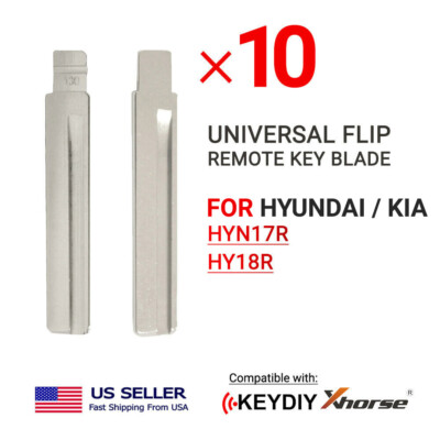 10x Flip Remote Key Blades for Xhorse and Keydiy For KIA Hyundai HYN17R /HY18R