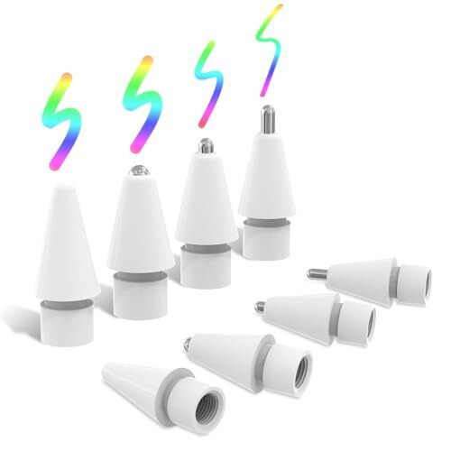 MoKo 8 PZ Punte per Apple Pencil Punte di Ricambio per Apple Pencil 1a/2a Gen...