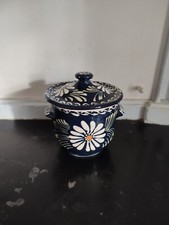 Pot couvert en faïence alsacienne
