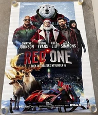 RED ONE Dwayne Johnson,Chris Evans Orig.D/S Bus Stop Movie Poster 48x70