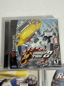 Lot Of 3 Sega Dreamcast Games - Crazy Taxi 2, Revolt & Suzuki