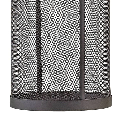 Aria 21 3/4" High Black Cylindrical LED Outdoor Wall Light - Picture 4 of 10