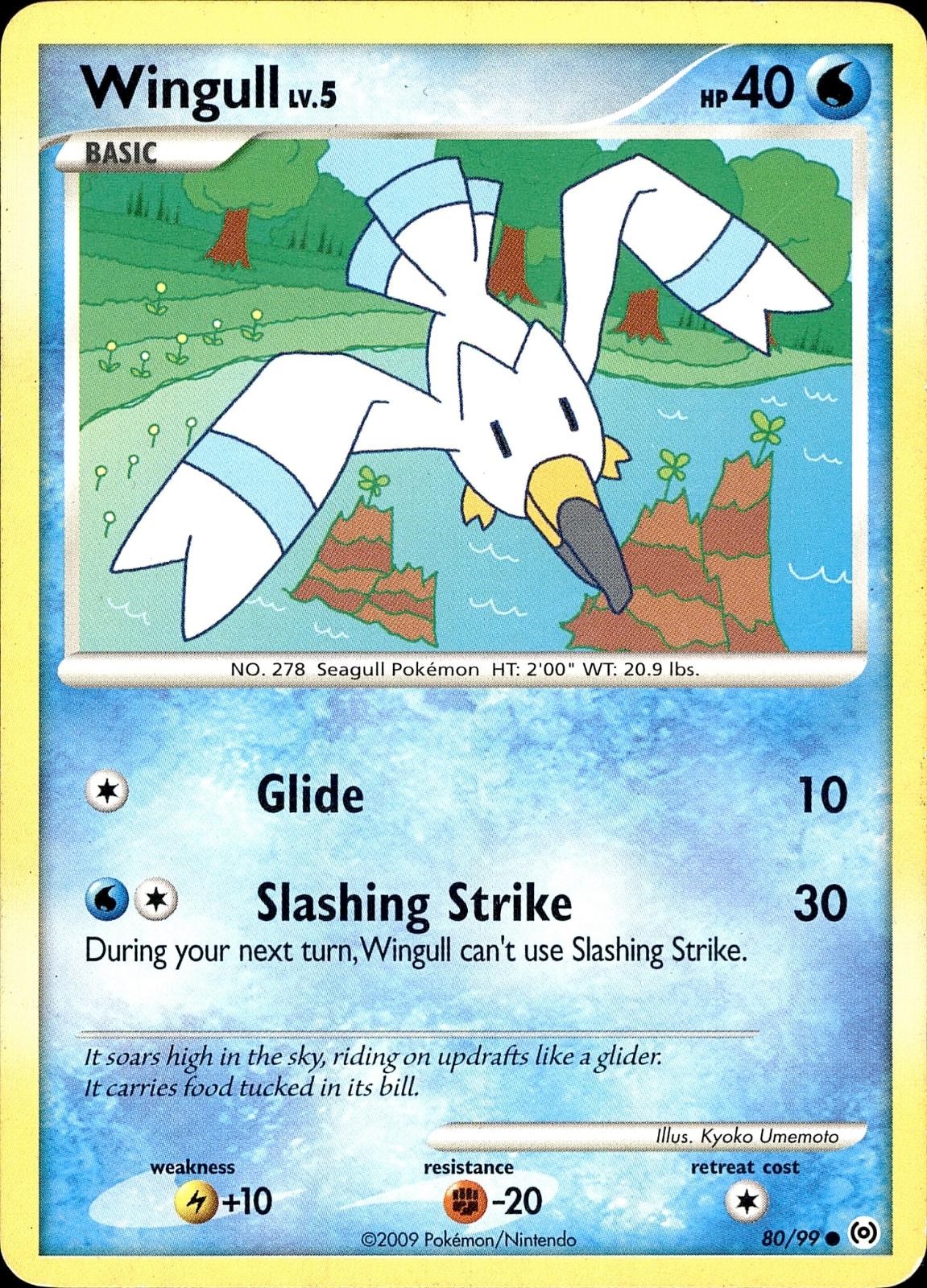POKEMON WINGULL 80/99 ARCEUS COMMON MP