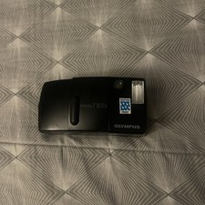 Olympus Infinity Twin Lens 35mm 70mm Quartz Date Film Camera Not Tested 