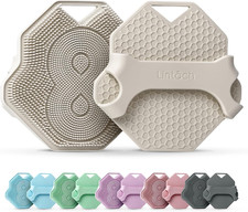 Silicone Shower Scrubber for Body   Exfoliating Loofah Alternative, Zinc  Silve
