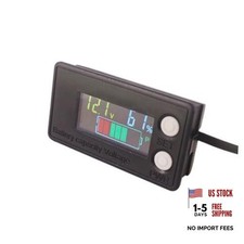 Waterproof Battery Meter, DC 8-100V Battery Monitor, 12V 24V  Capacity