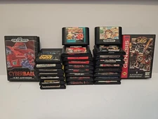 Sega Genesis Lot Of 27 Games - X-men, Alex Kidd, Last Battle, Street Fighter 2