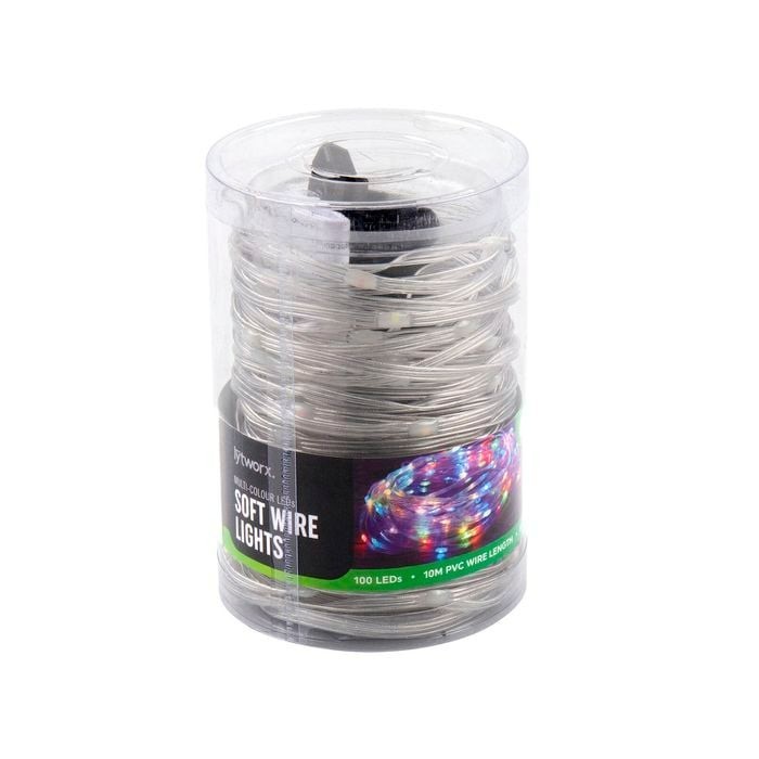 Lytworx 10m Solar Multicolour String Lights 100 LED 8 Function 70725 ...