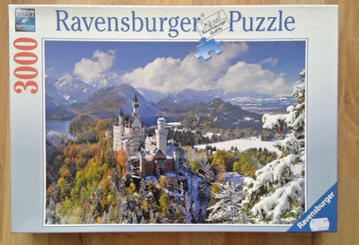Ravensburger Puzzle 3000 Teile Schloß Neuschwanstein im Winter OVP Neu in Folie