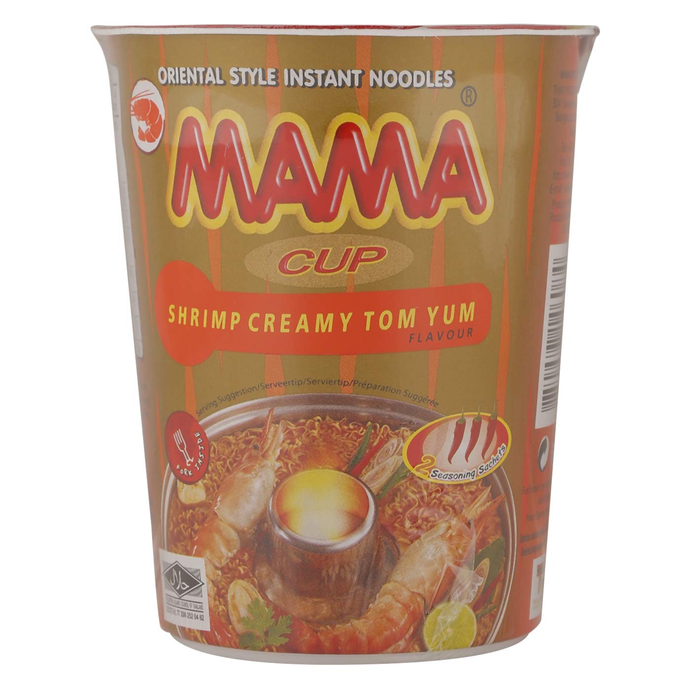 Mama Shrimp Creamy Tom Yum Flavor Instant Cup Noodle 70 g 70 g (Pack of 1) - Image 2