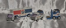 1976 Buddy L Pepsi Cola Toy Set. Truck, Forklift, and Semi Truck.