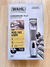 Wahl Chromium 11 in 1 Multigroomer Head Face & Body Mens Hair Trimmer Cordless