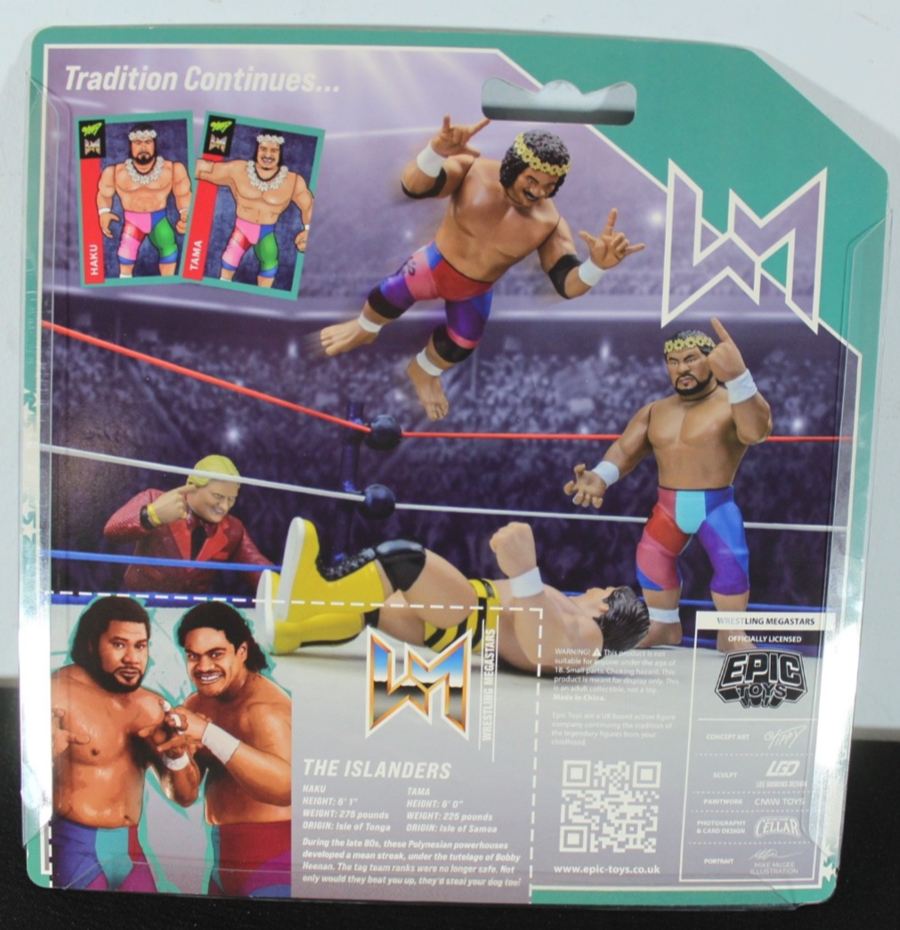 WWF WWE Epic Toys The Islanders Haku Tama Tag Team Wrestling