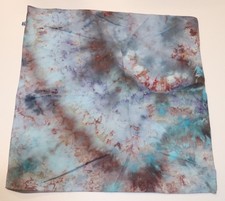 Tie Dye XL Bandana 24" x 24" Blue Lava Hot Spring 100 cotton