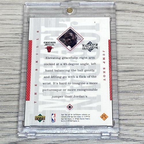 1999 Upper Deck Michael Jordan Athlete of the Century #1 Jump Shot NBA Card - Picture 4 of 5