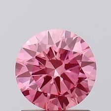 1.12 Ct Fancy Pink Round Lab Grown Diamond VS2 IGI Certified