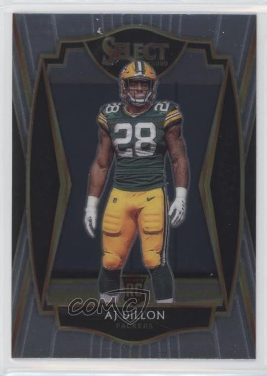 2020 Panini Select Premier Level AJ Dillon #165 0g27