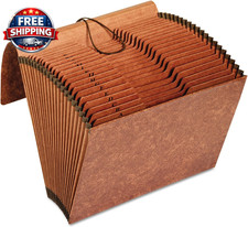 Heavy Duty Expanding File Folder 21 Pocket A-Z Tabs Brown Letter Siz