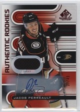 2022-23 SP Game Used Authentic Rookies Red Jersey 37/49 Jacob Perreault Auto 1q2