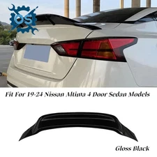 For 2019-2024 Nissan Altima R Style Gloss Black Duckbill Rear Trunk Spoiler Wing