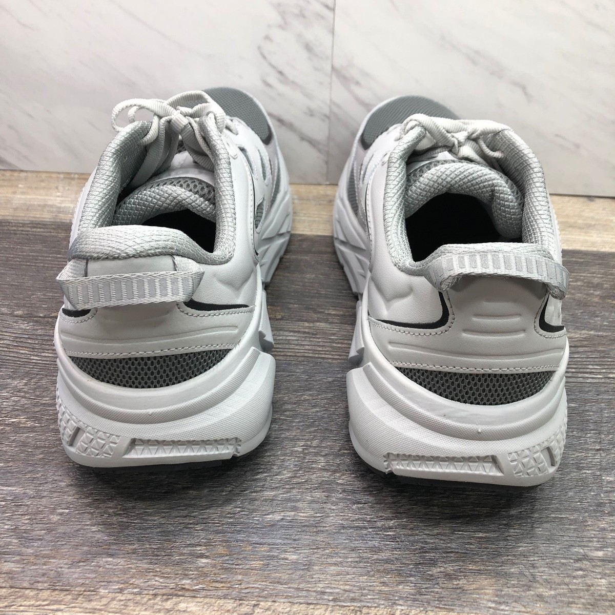 Hoka One One Clifton Shoes Mens Size 12 Gray Mesh Low Top Sneakers 1160050 Hoka Clifton L Athletics Mens Sz 12 Running Shoes 1160050  main image 4