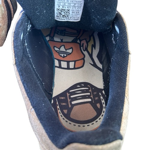 Adidas Campus X Crude From Portugal 00s Ynuk Men 9 Brown Suede Y2k Retro Low Top - Picture 11 of 13
