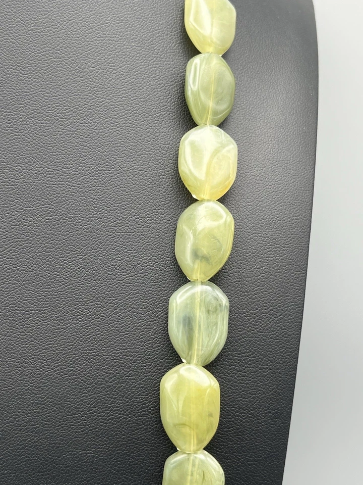 Chunky Green Iridescent Plastic Beaded Statement Necklace By Claire’s - Image 2 of 4