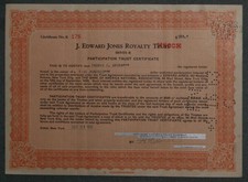 J. Edward Jones Royalty Trust 1932 500 Shares