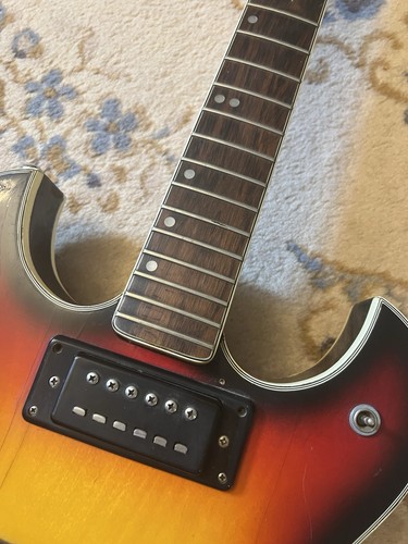 Vintage 60's 70s Conrad 12 String Semi Hollow 40100 Electric Guitar Sunburst - Picture 8 of 24