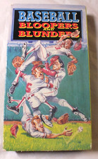 Baseball Bloopers and Blunders 1992 Vintage VHS Cassette Tape Front Row Sports